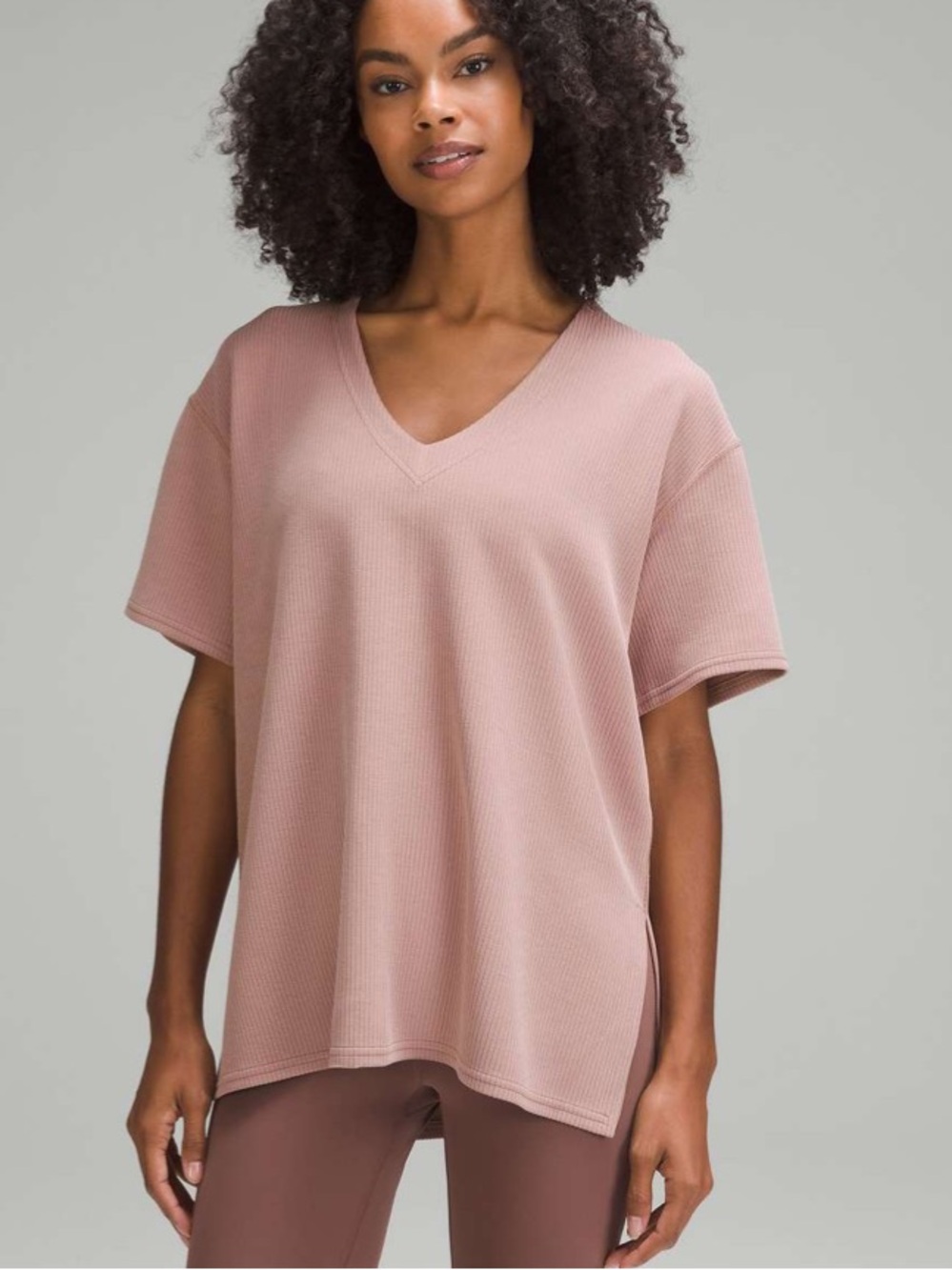 Lululemon Ribbed Softstreme Relaxed-Fit T-Shirt Women’s Size 6